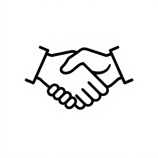 Icon representing trust, such as a handshake or a shield.